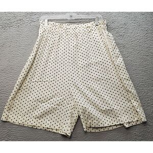 eve Shorts Women's 20W Multi Polka Dot Pleated High Rise Elastic Waist‎ Pull On